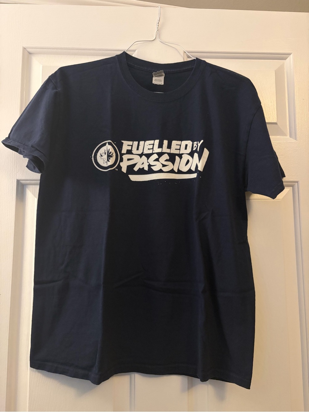 Gildan Navy Blue 'Fuelled By Passion' Graphic Tee